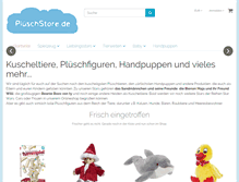 Tablet Screenshot of plueschstore.de
